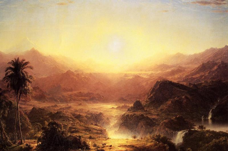 Frederic Edwin Church Andes of Eduador Norge oil painting art